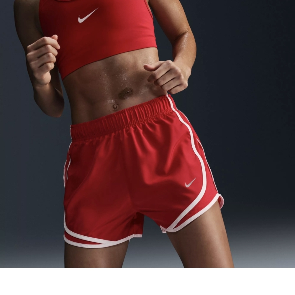 Nike Tempo Women's Brief-Lined DriFit Shorts - University Red - L